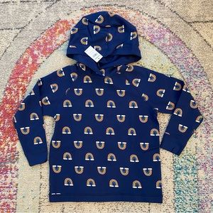 NWT Hanna Andersson reversible rainbow hoodie size 110